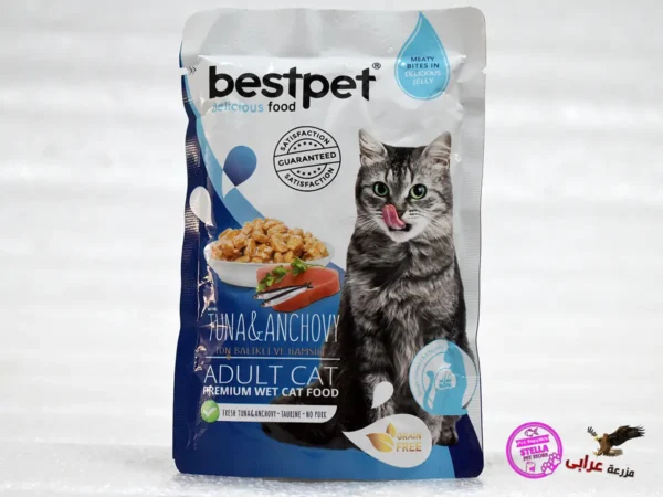 ⁦Bestpet Wet Food Tuna and Anchovy for Adult Cat 85g⁩ - الصورة ⁦2⁩