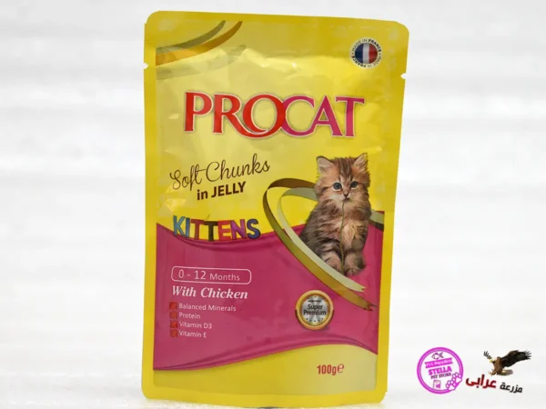 PROCAT Kitten Soft chunks in jelly with Chicken 100gm