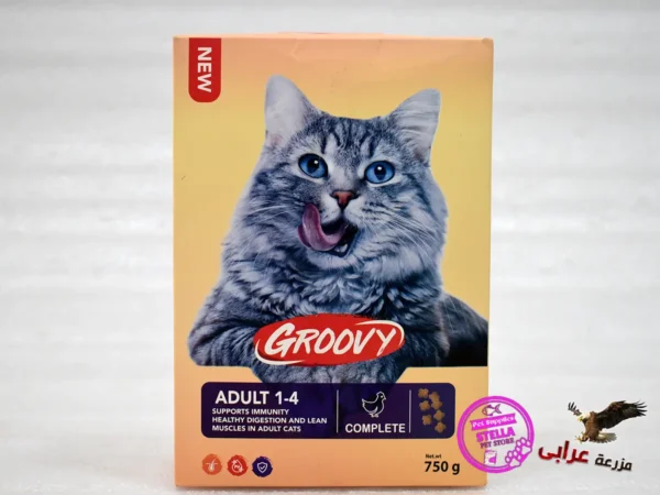 Groovy Complete Dry Food With Chicken For Adult Cats 750 gr