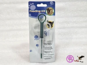 Pill gun rotating hand feeder for pets