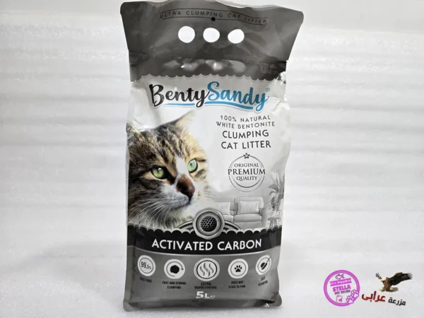 OS949 رملة قطط تركي بنتي ساندي Benty Sandy cat litter 5L - مزرعة عرابي