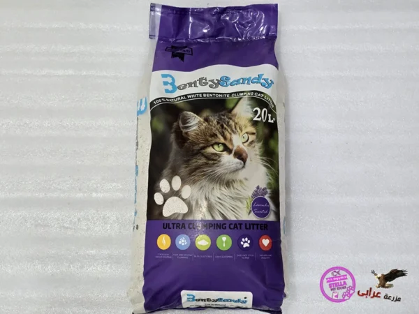 OS951 رملة قطط تركي بنتي ساندي Benty Sandy cat litter 20L - مزرعة عرابي