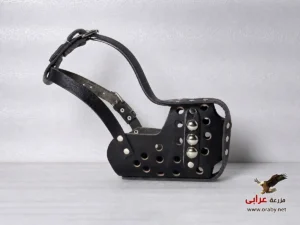 Rectangular Studded Leather Dog Muzzle